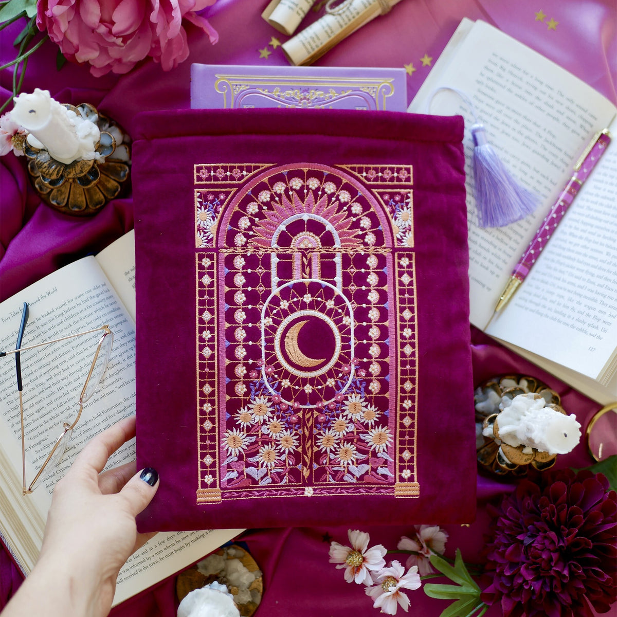 Iridescence Book Sleeve - Pink