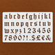 Blackthorn Gothic Alphabet Stencil (Lowercase)
