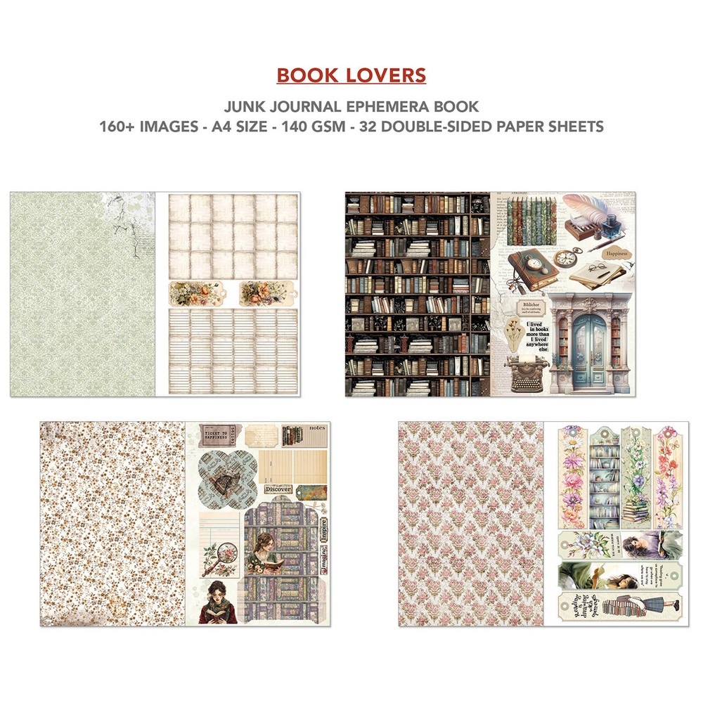 Book Lovers Ephemera Book