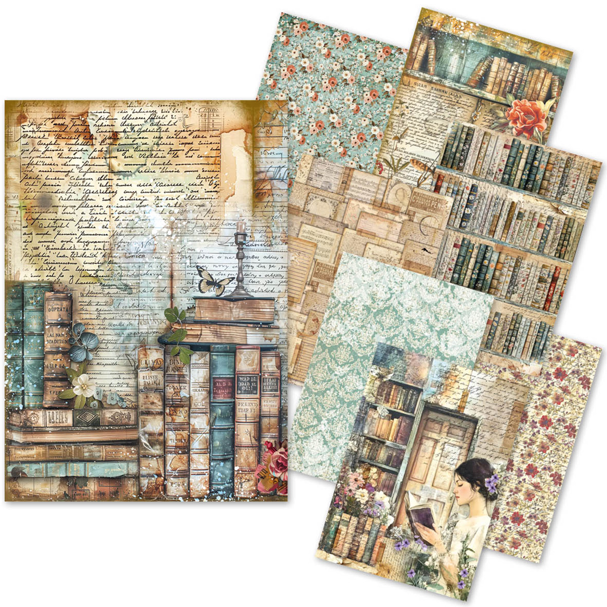 Book Lovers Rice Paper Pack