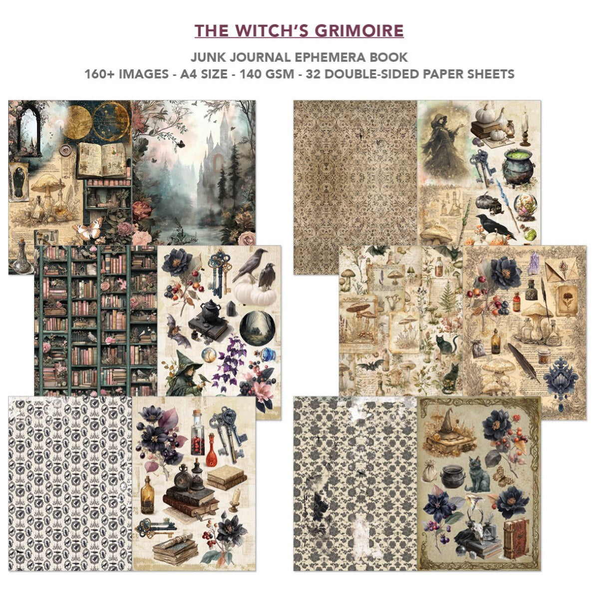 The Witch's Grimoire Ephemera Book - detail 1