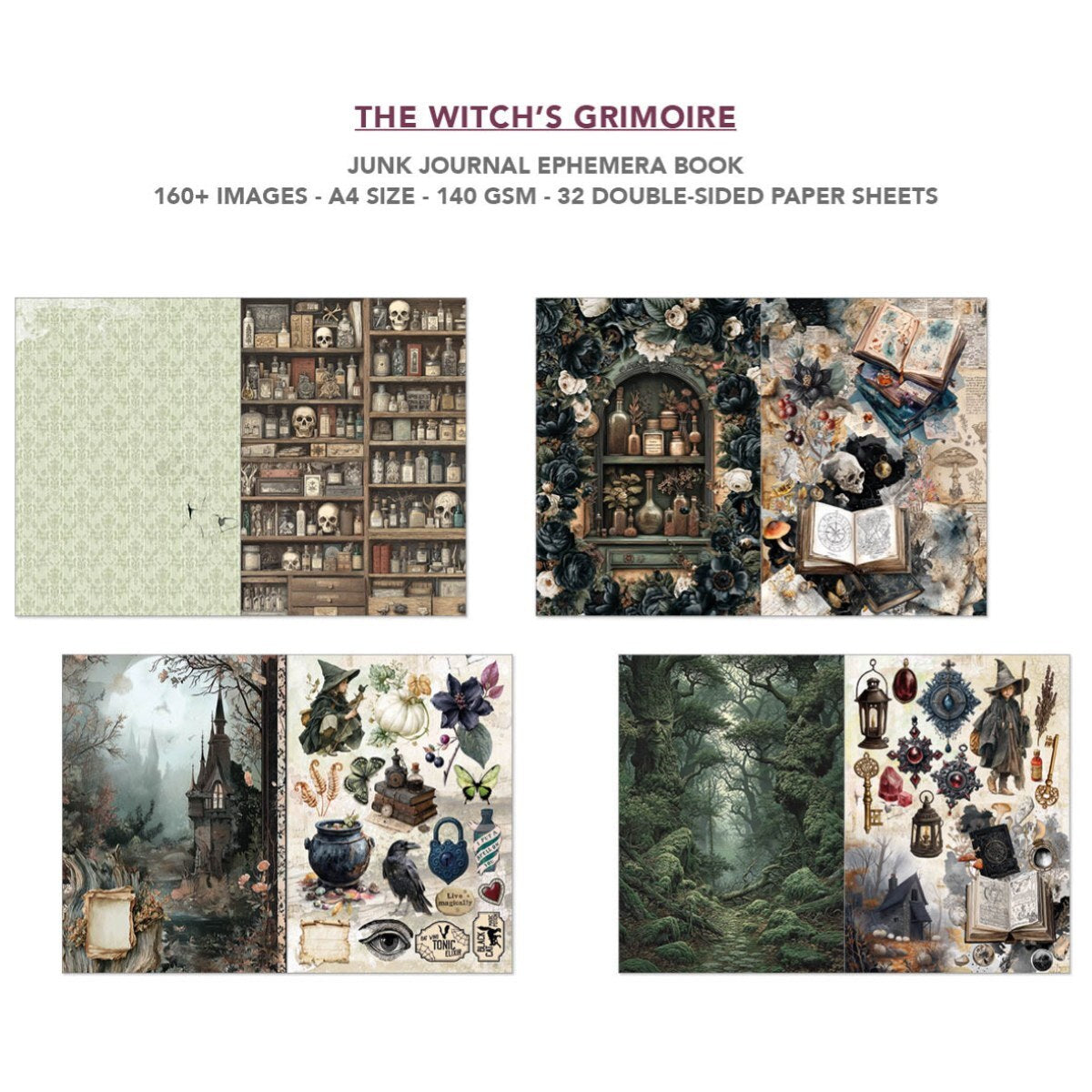 The Witch's Grimoire Ephemera Book - detail 3