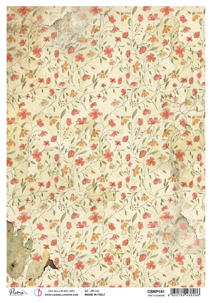 Tiny Flowers Rice Paper