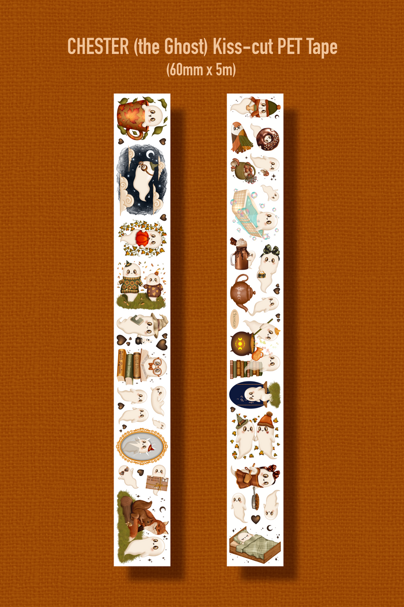 Chester the Ghost Transparent Tape
