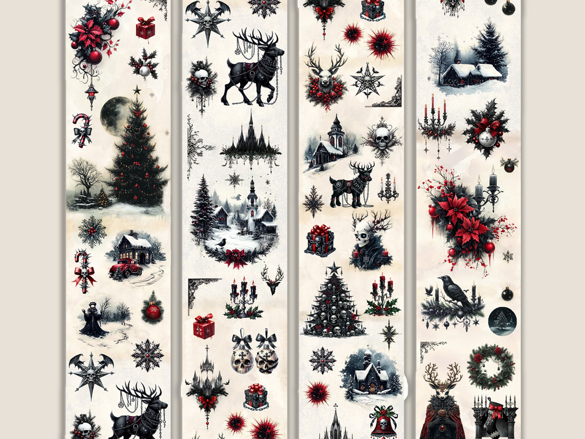 Christmas Gothic Washi Tape PRE-ORDER