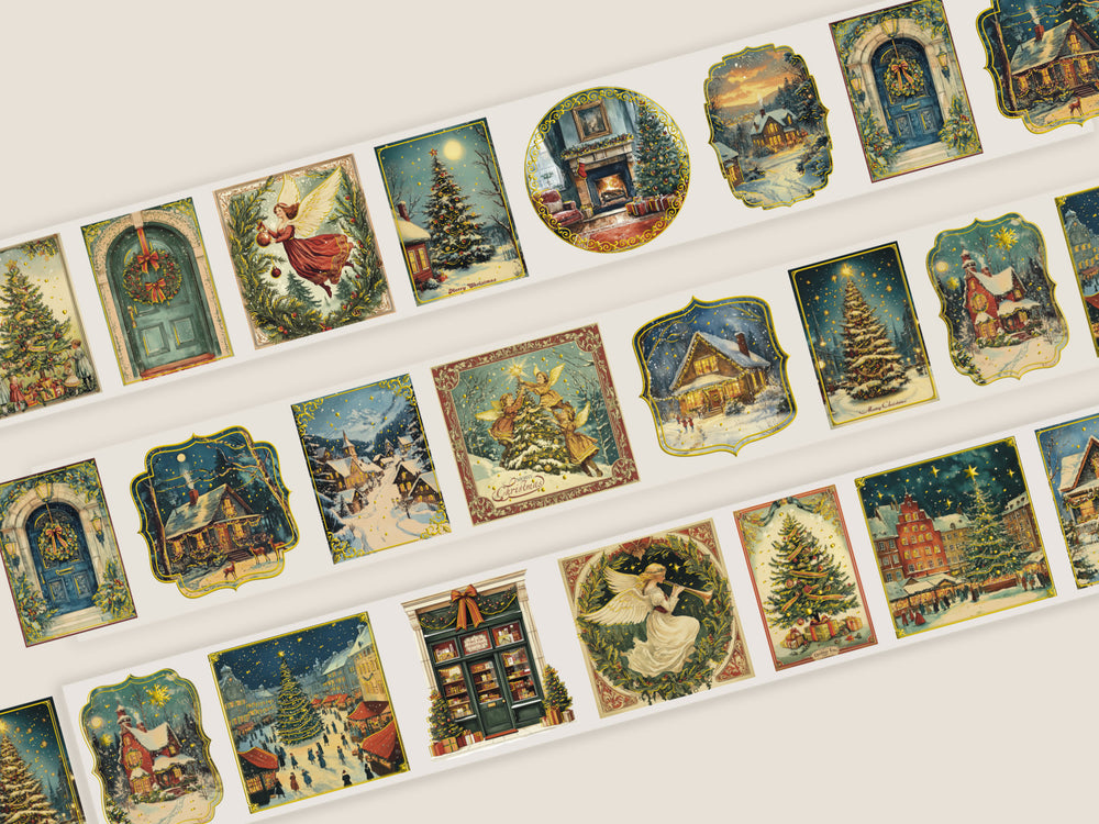 Christmas Labels Transparent Tape