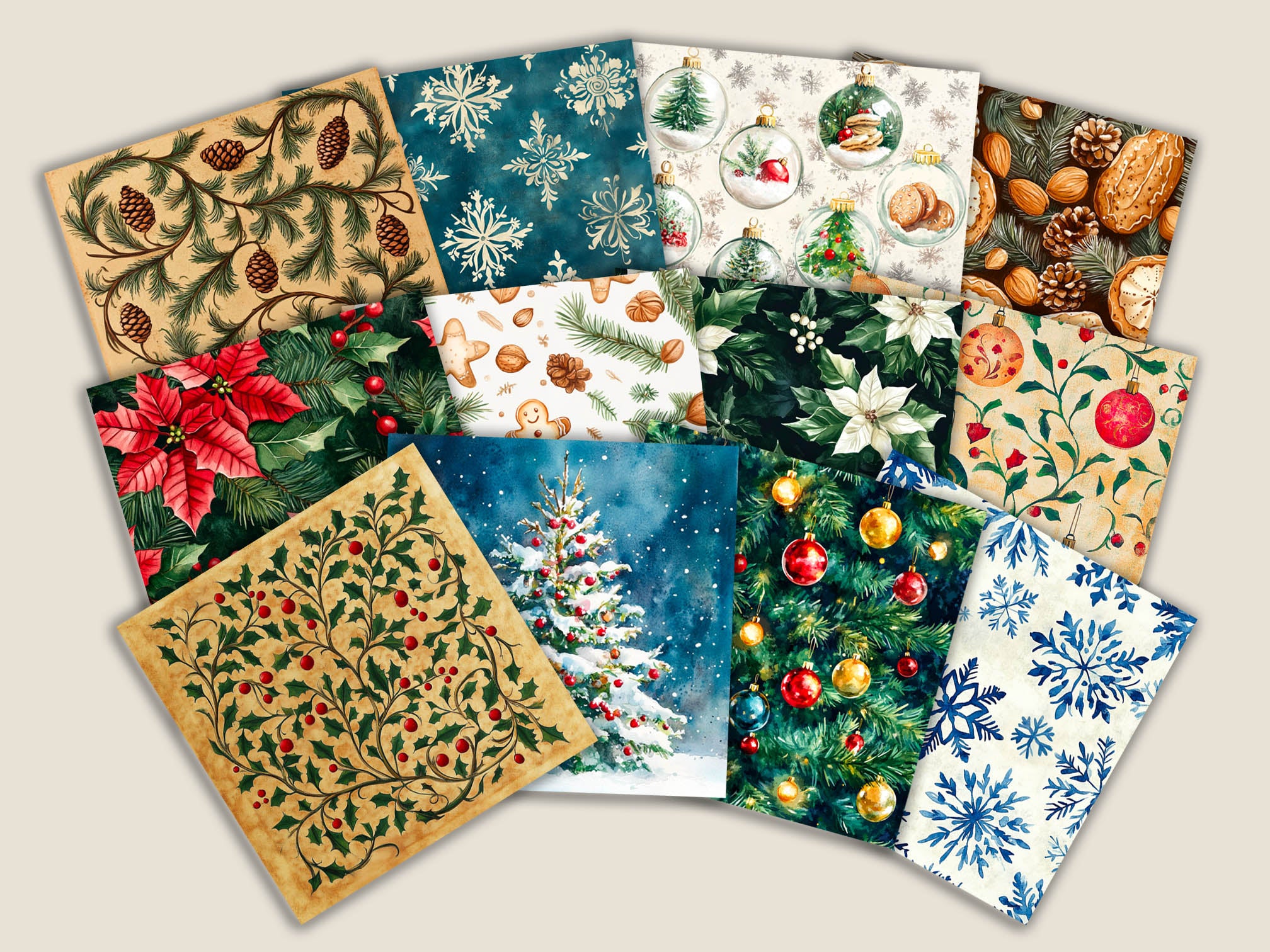 Christmas Patterns Paper Set PRE-ORDER