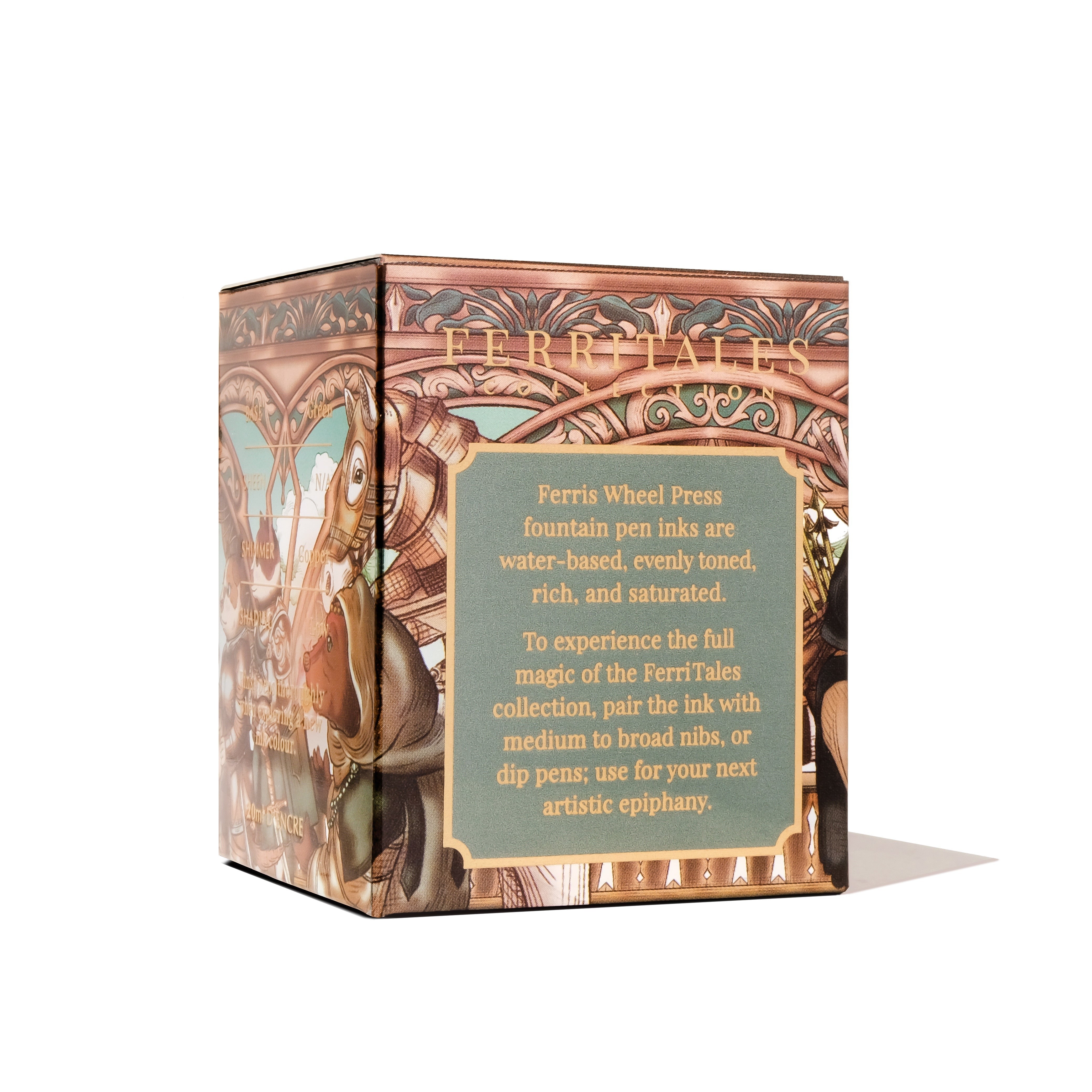 Fountain Pen Ink - The Copperleaf Guild - bottle, side