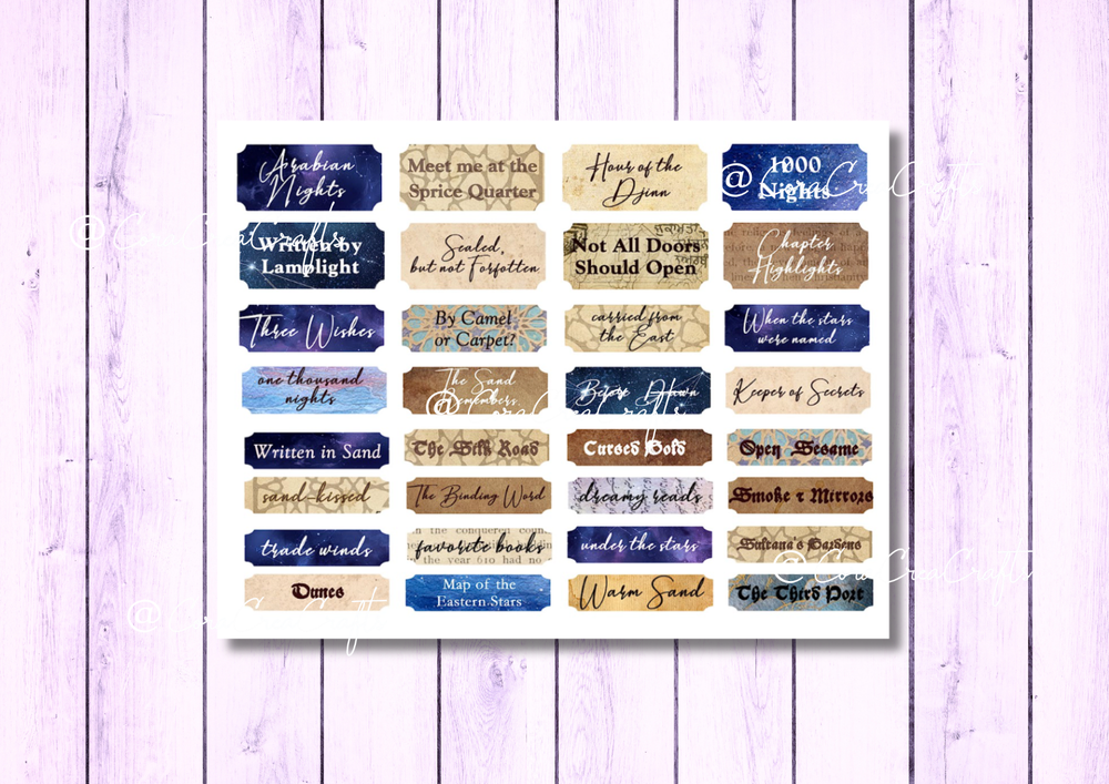 Arabian Nights Digital Journal Kit
