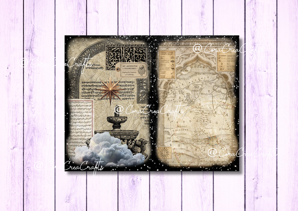 Arabian Nights Digital Journal Kit