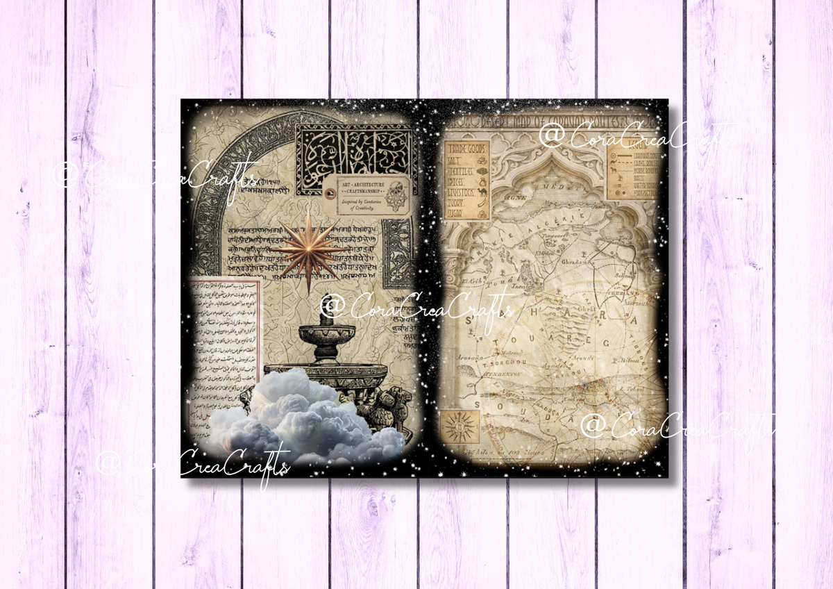 Arabian Nights Digital Journal Kit