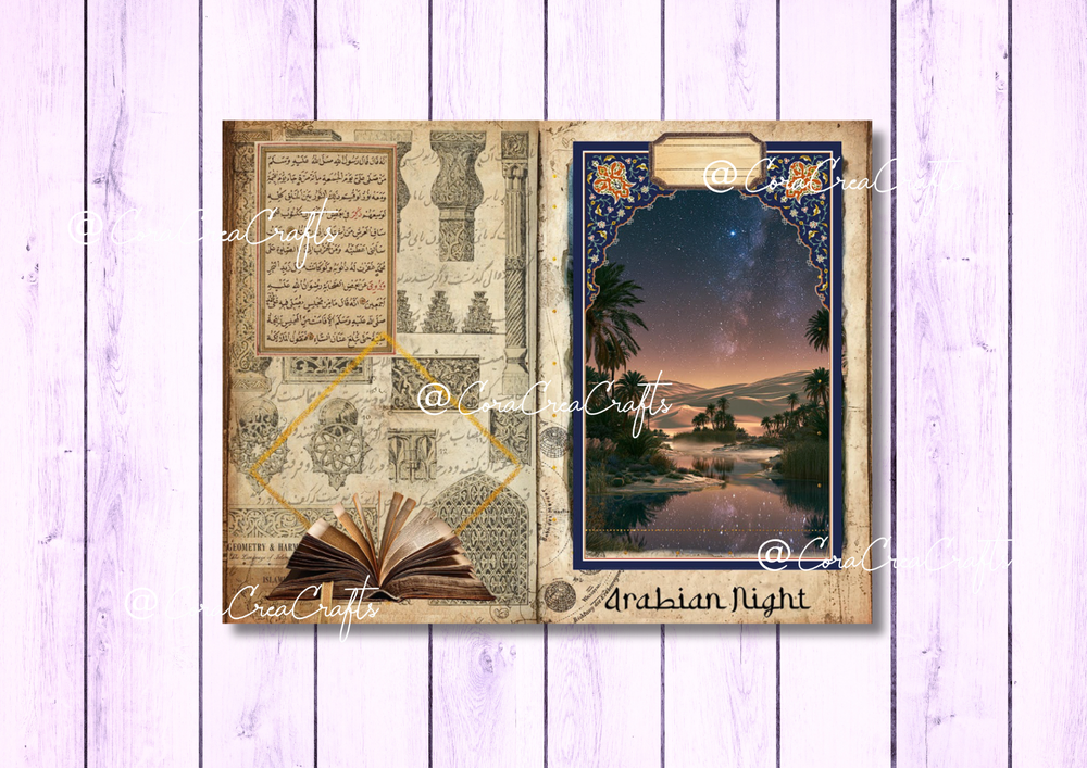 Arabian Nights Digital Journal Kit