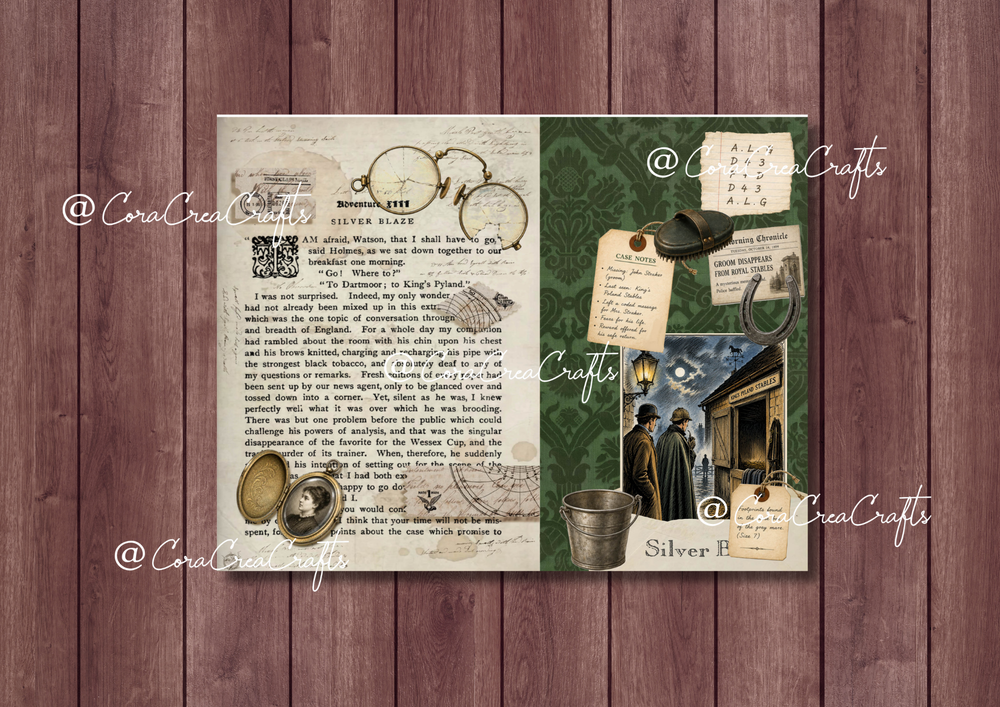 Sherlock & Mystery Digital Journal Kit