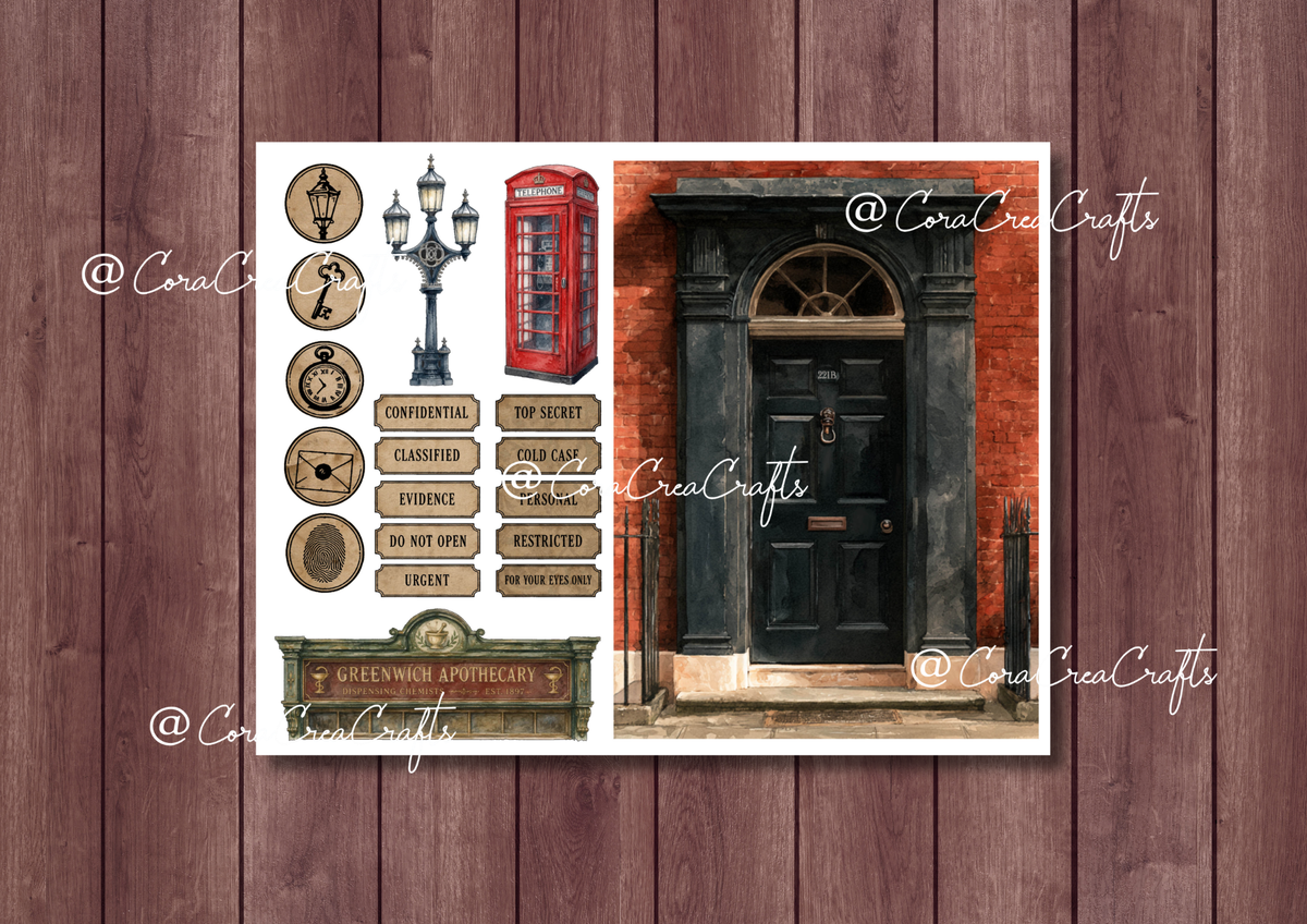 Sherlock & Mystery Digital Journal Kit