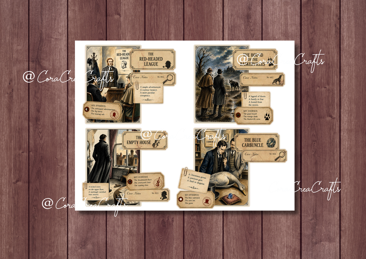 Sherlock & Mystery Digital Journal Kit