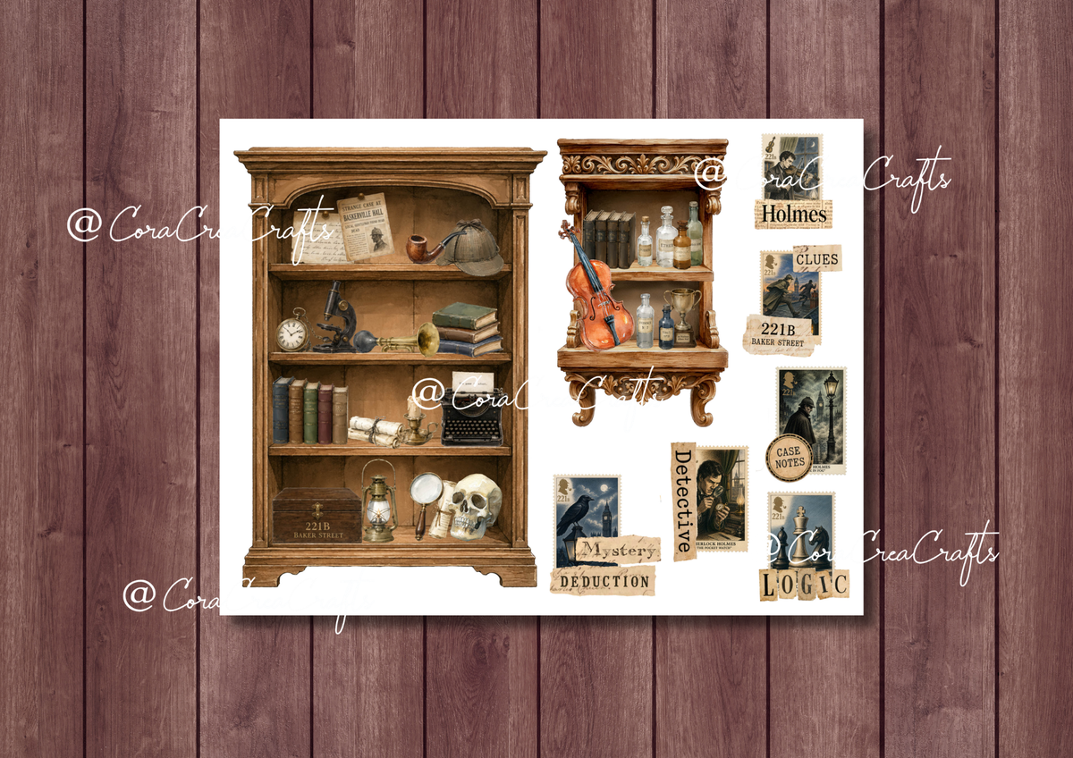 Sherlock & Mystery Digital Journal Kit