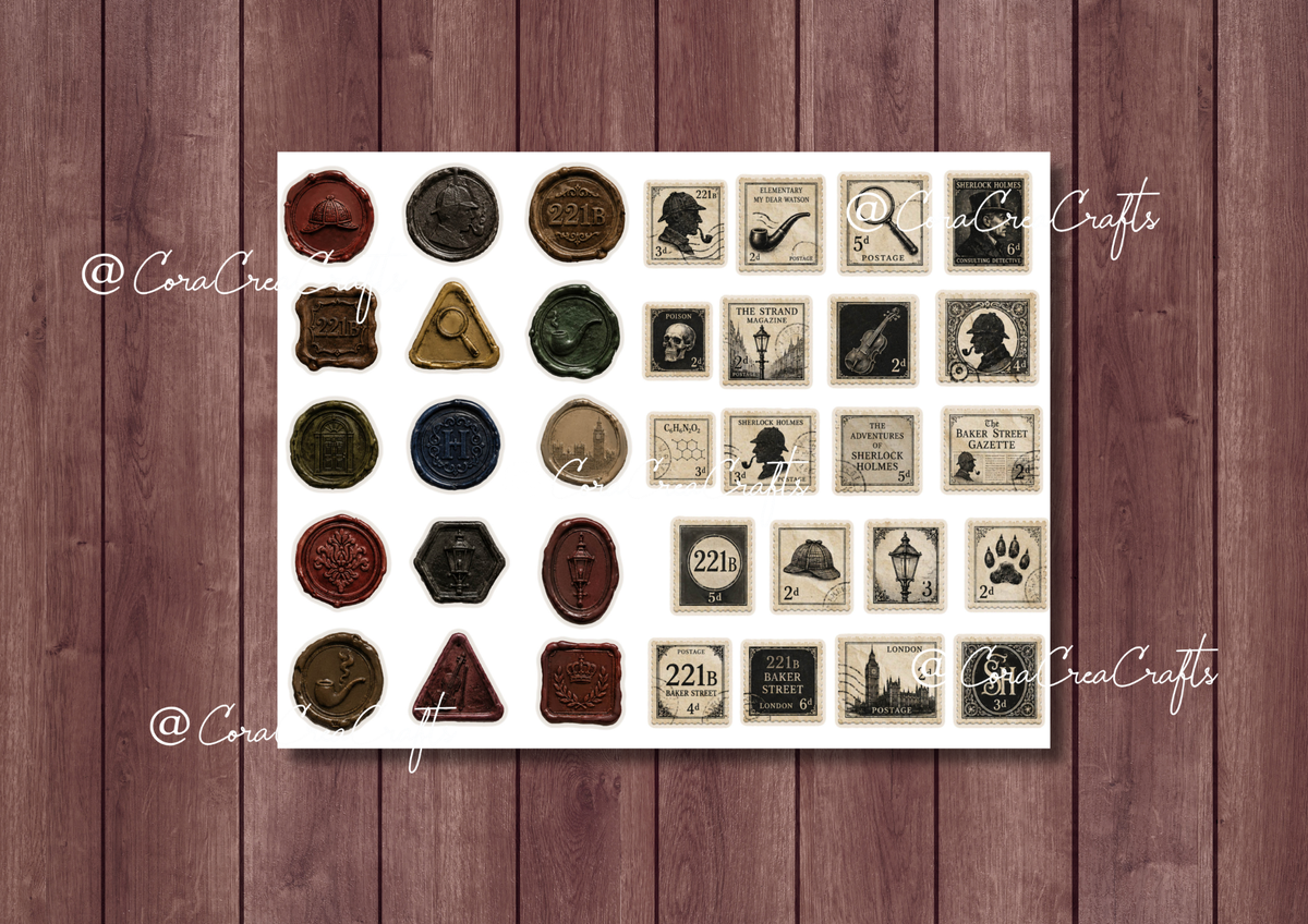 Sherlock & Mystery Digital Journal Kit