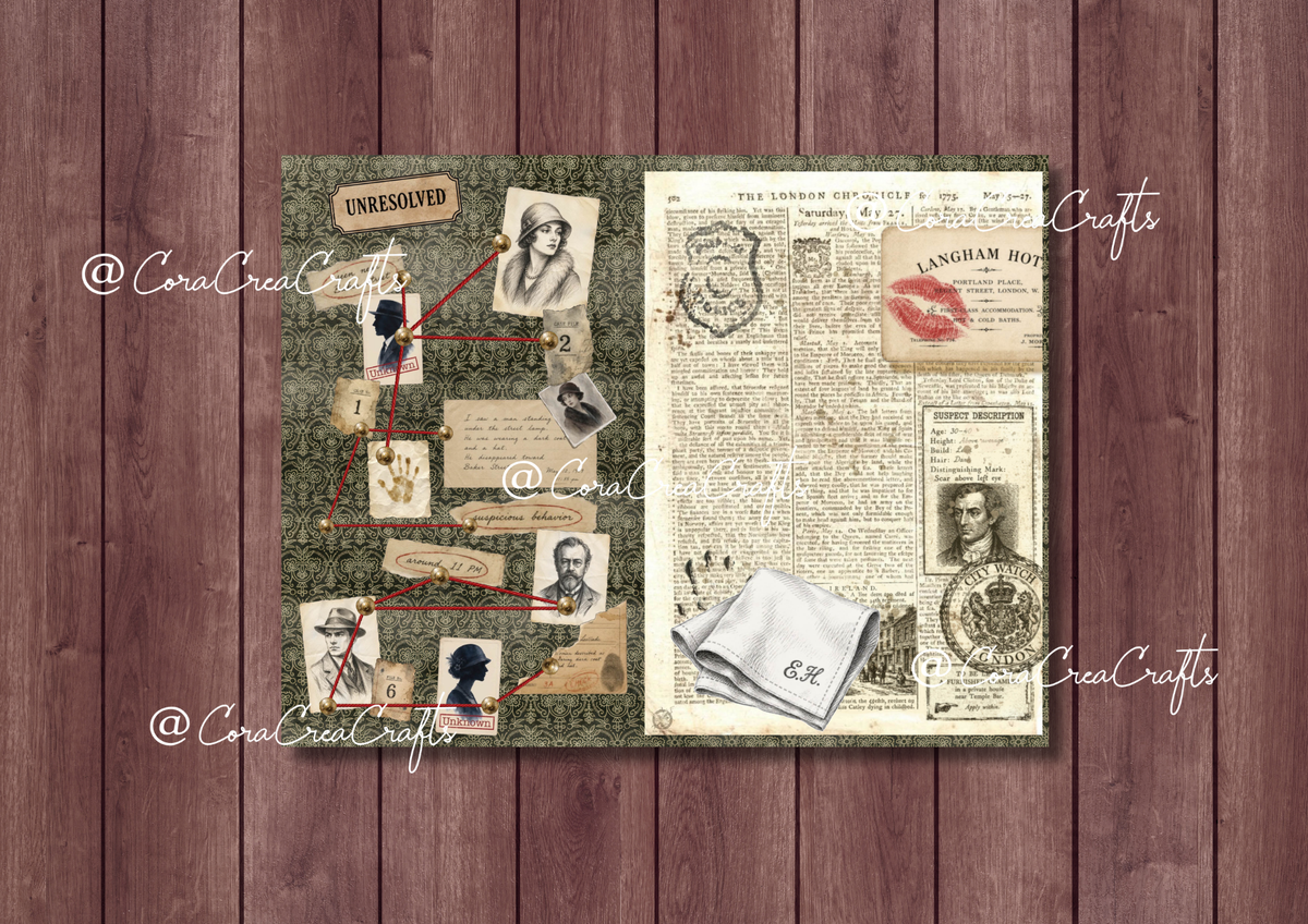 Sherlock & Mystery Digital Journal Kit