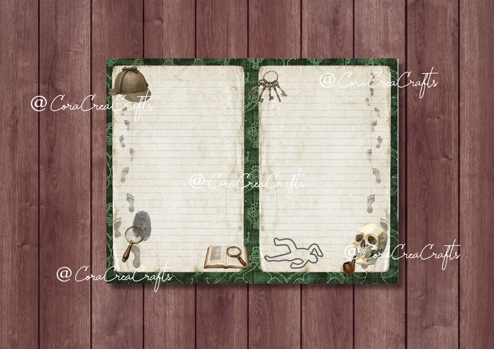 Sherlock & Mystery Digital Journal Kit