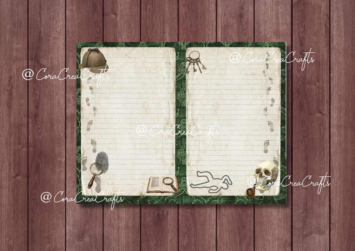 Sherlock & Mystery Digital Journal Kit