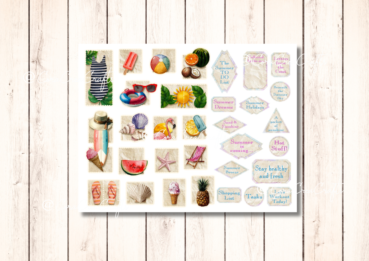 Summer Dream Digital Journal Kit
