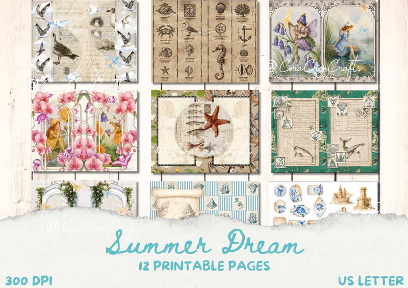 Summer Dream Digital Journal Kit