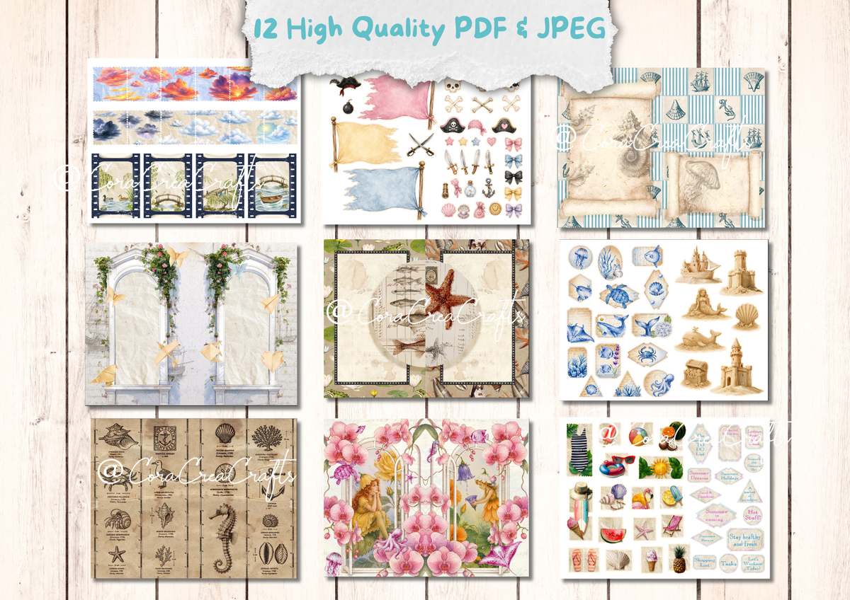 Summer Dream Digital Journal Kit