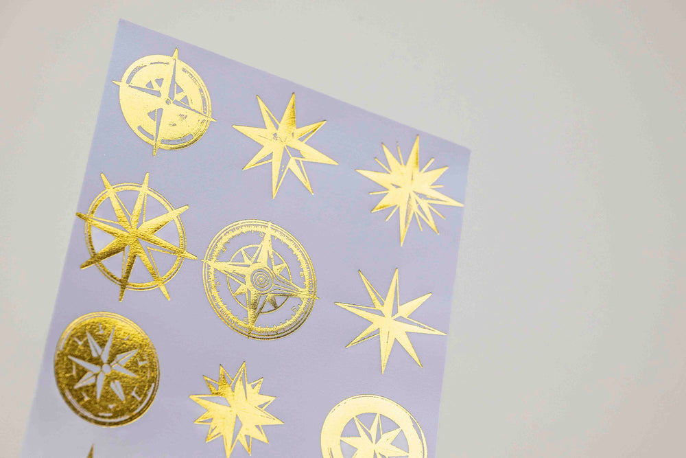 Foiled Nautical Maps Vellum Papers