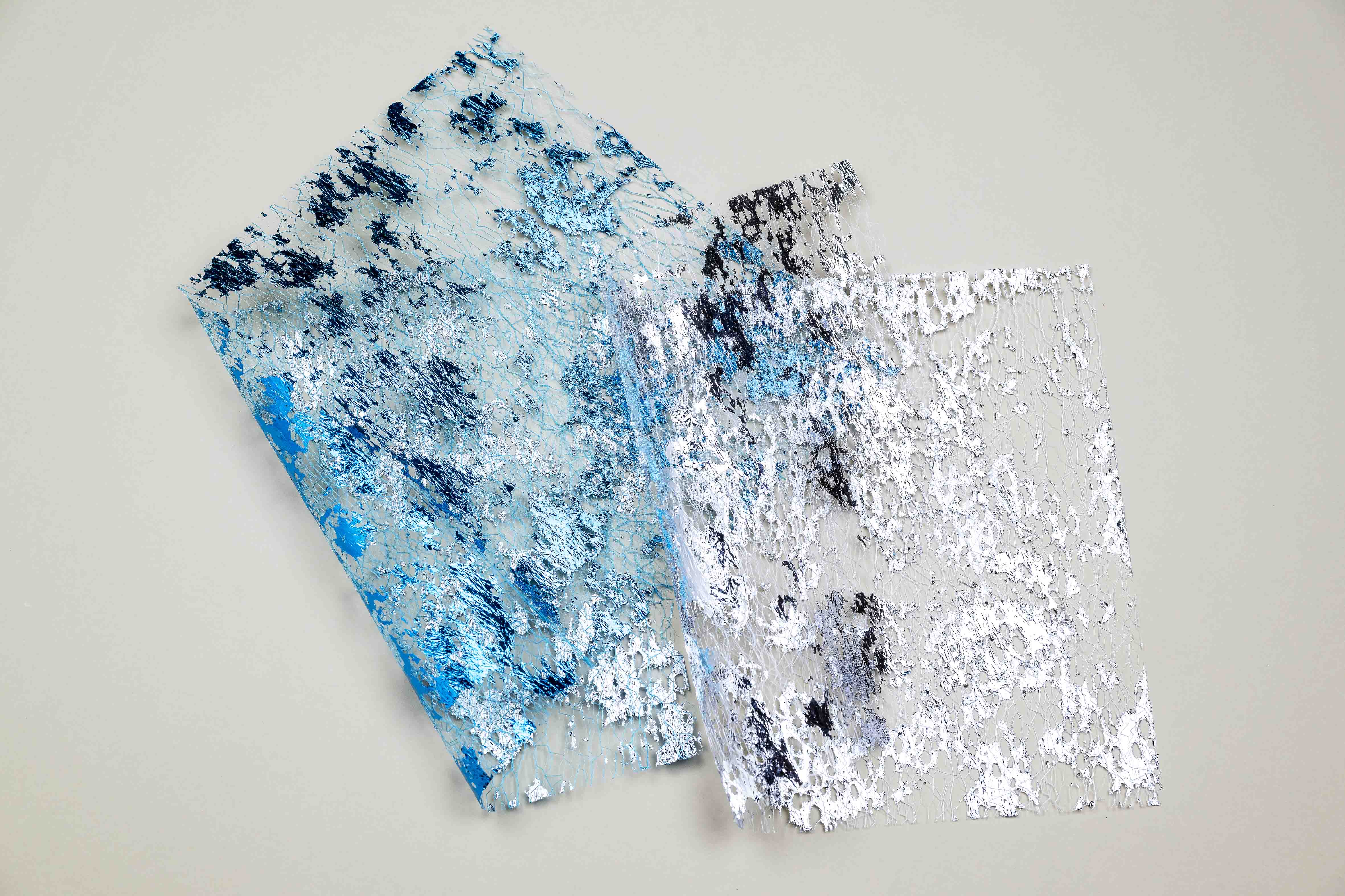 Silver and Blue Texture Papers