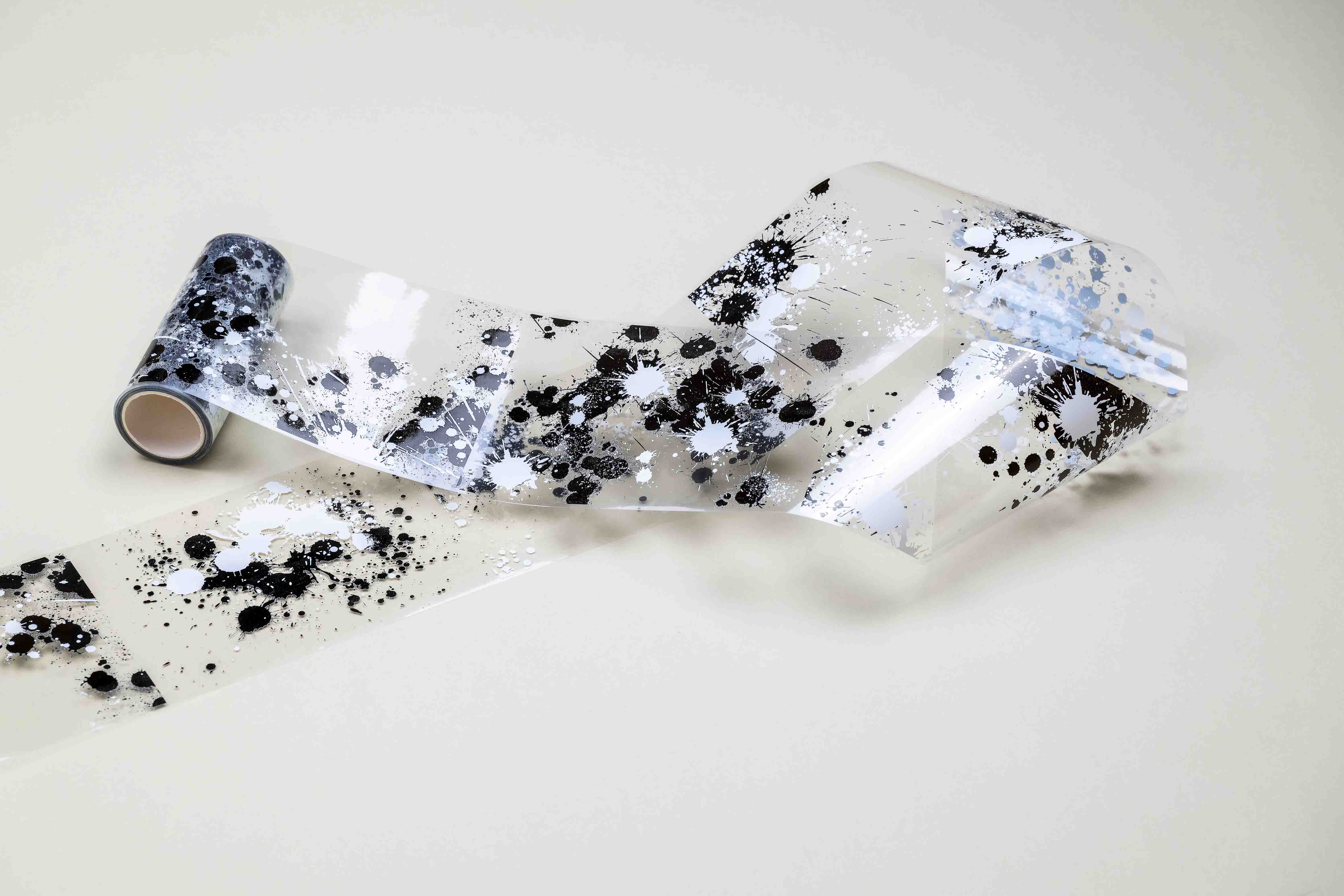 Black Spatter Trasparent Loop