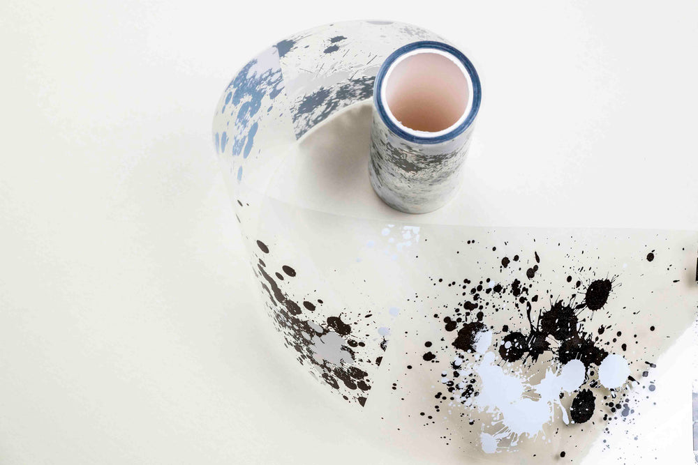 Black Spatter Trasparent Loop