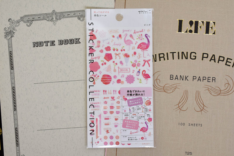 Color Pink | Midori Planner Sticker Sheet