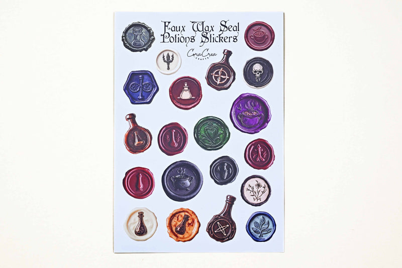 Potions Faux Wax Seal Stickers