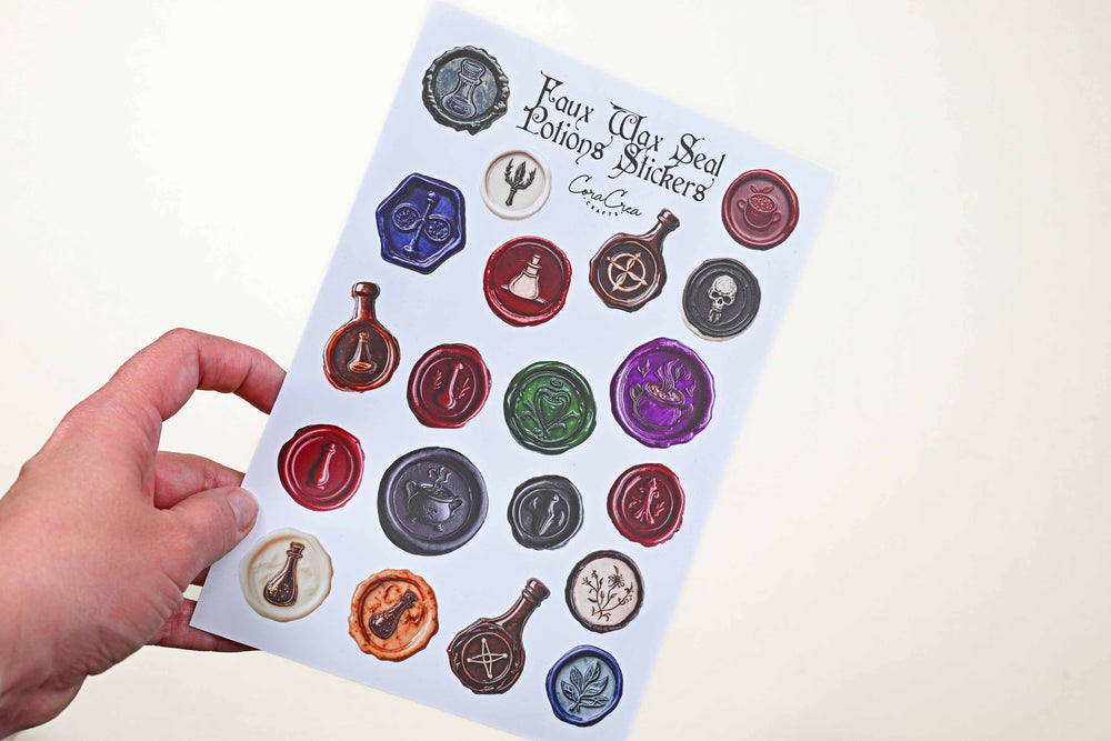 Potions Faux Wax Seal Stickers