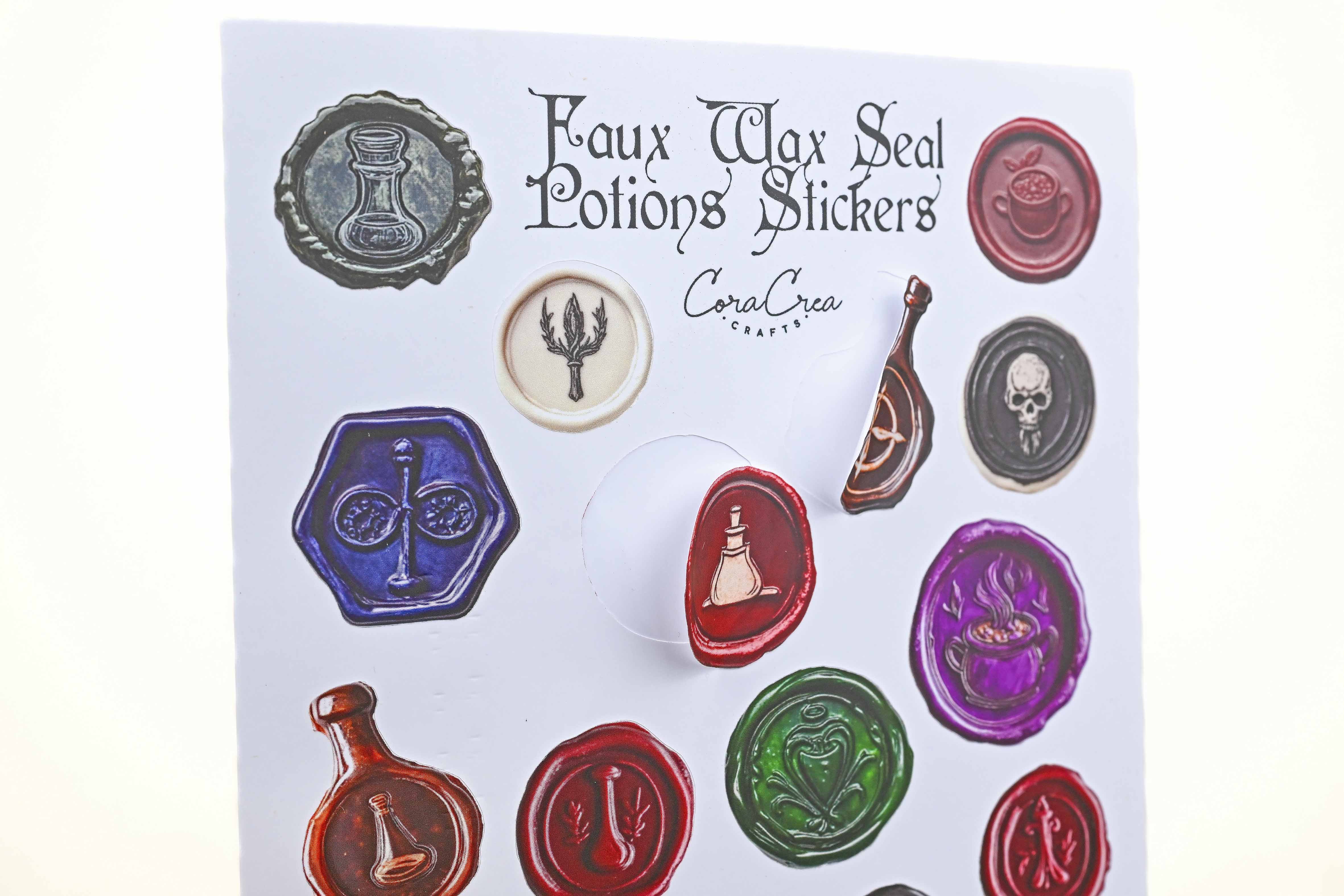 Potions Faux Wax Seal Stickers