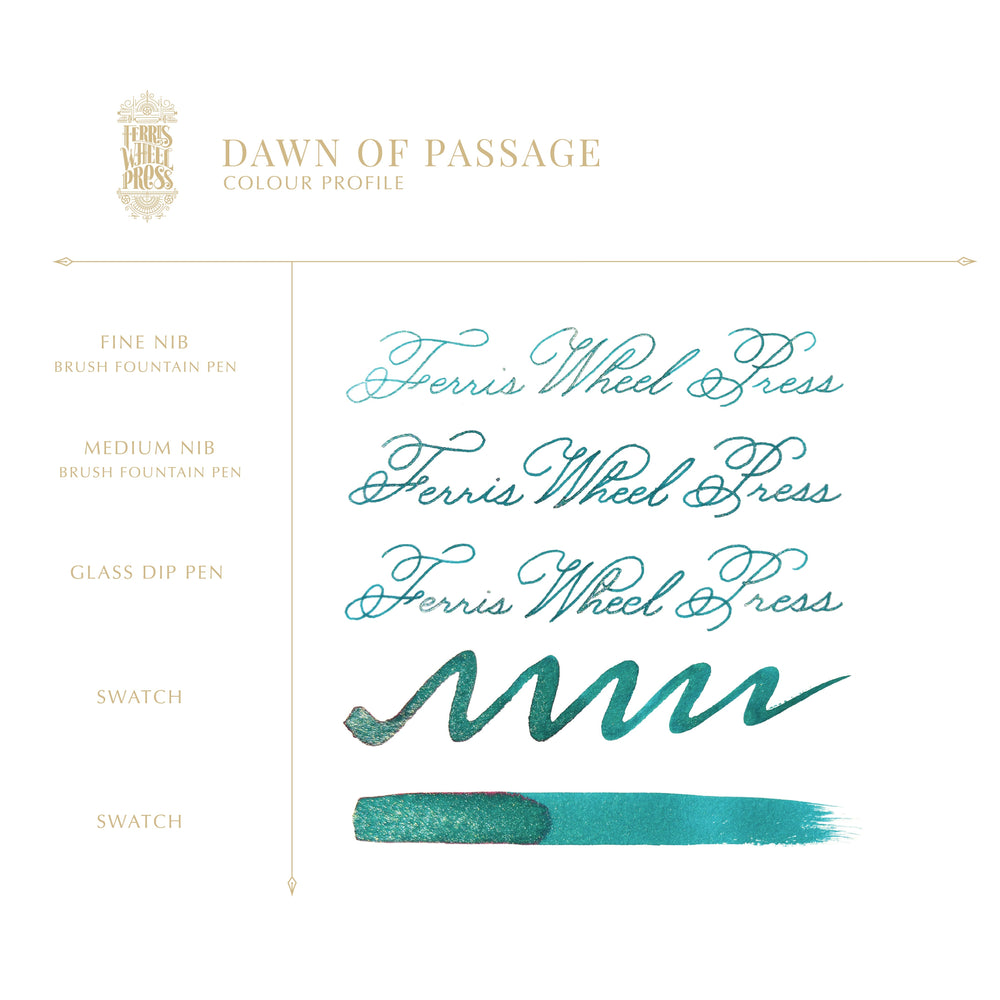 Fountain Pen Ink - Dawn of Passage - writing sample