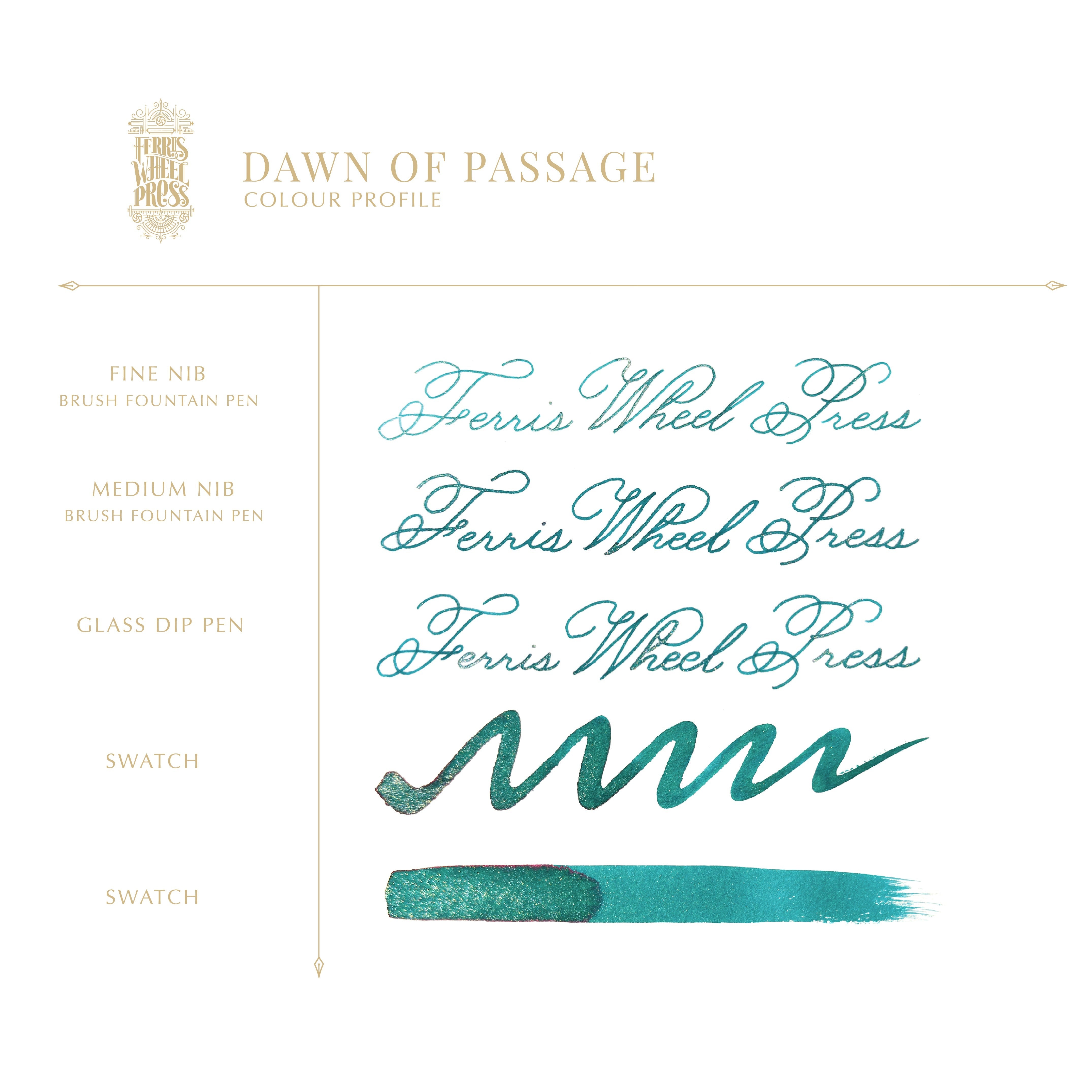 Fountain Pen Ink - Dawn of Passage - writing sample