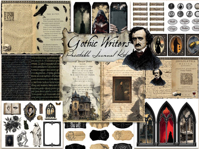 Poe & Gothic Writers Digital Journal Kit