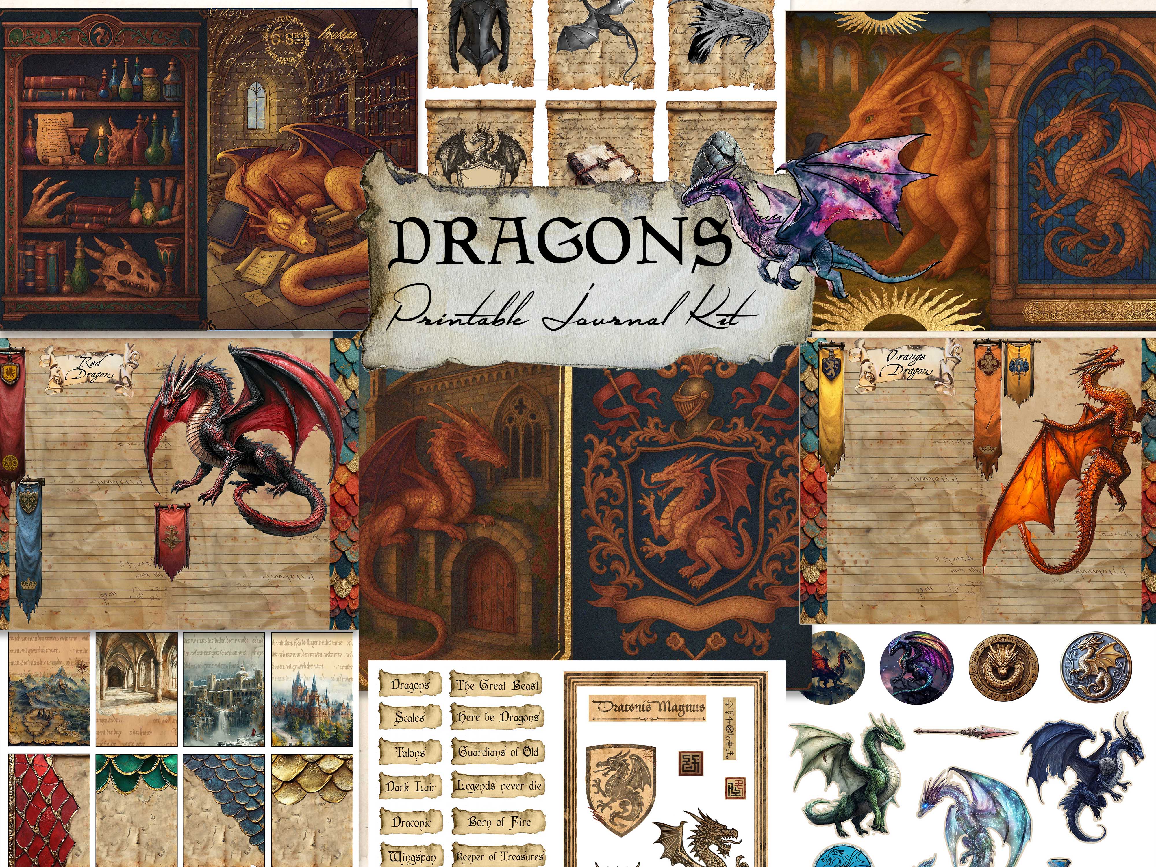 Dragons Digital Journal Kit