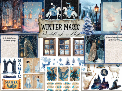 Winter Magic Digital Journal Kit