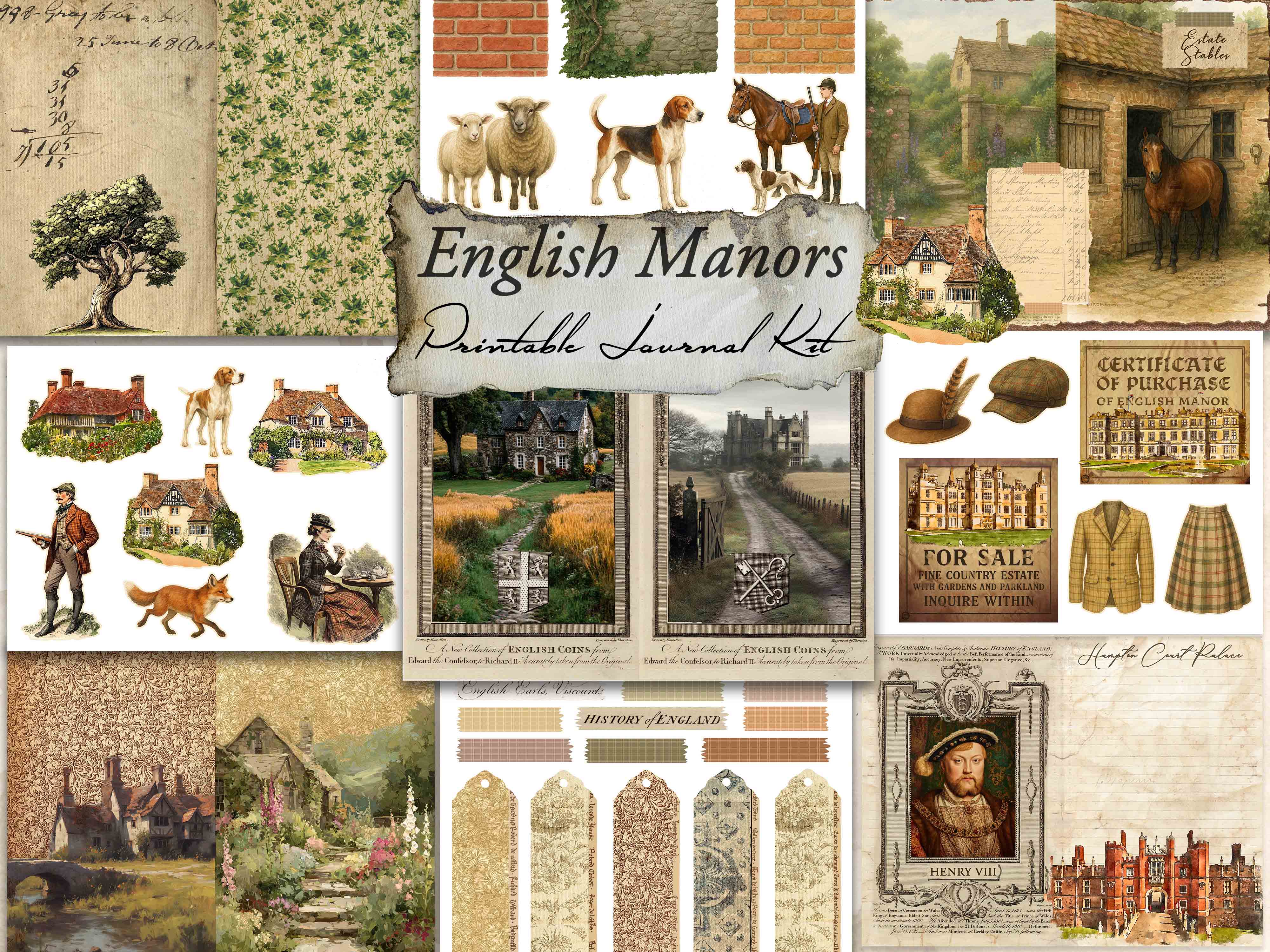 English Manors Digital Journal Kit