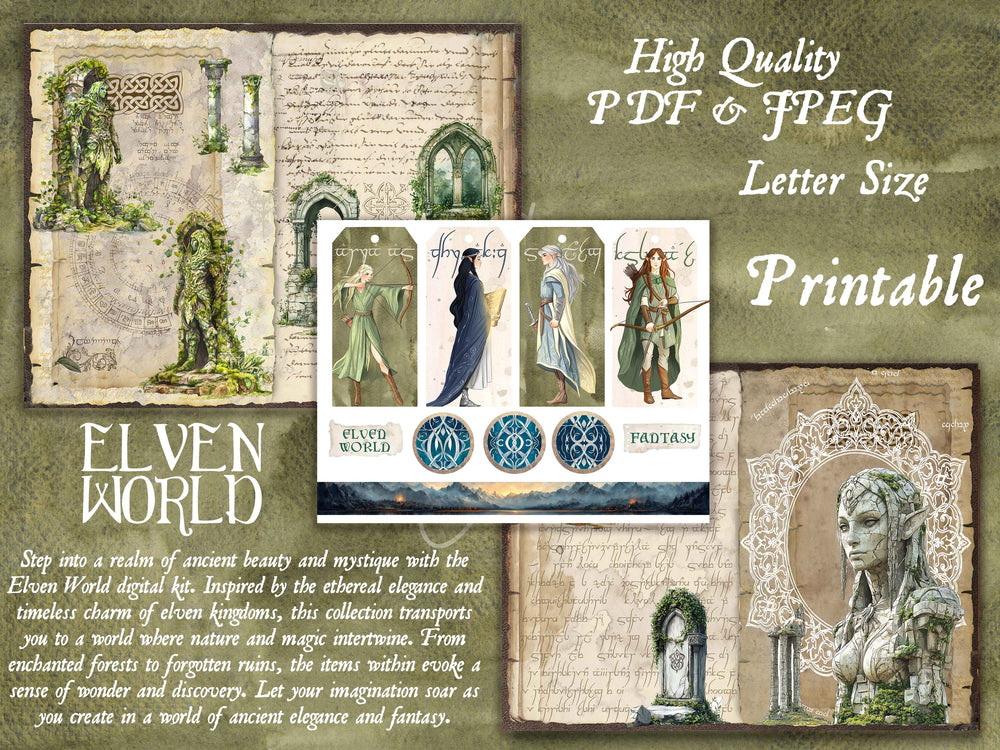 Elven World Digital Journal Kit