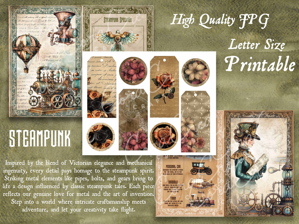 Steampunk Digital Journal Kit