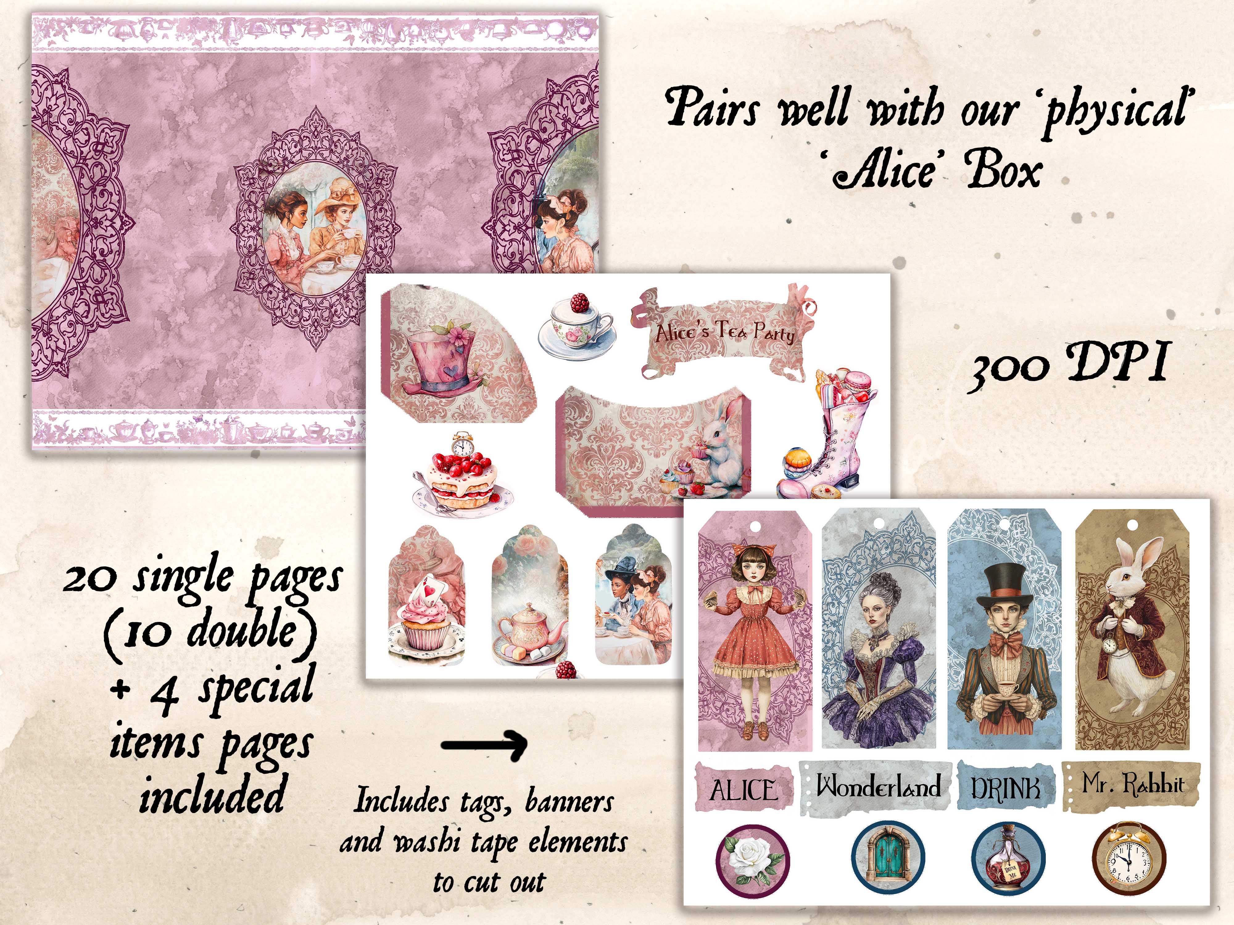 Alice Digital Journal Kit