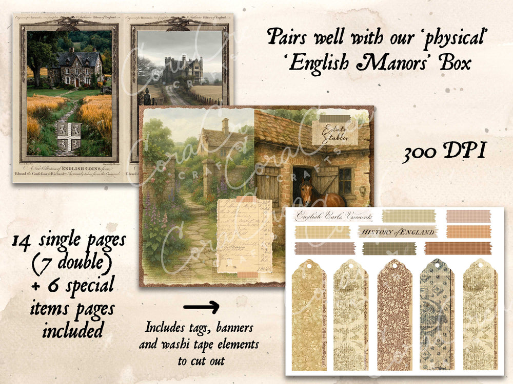 English Manors Digital Journal Kit