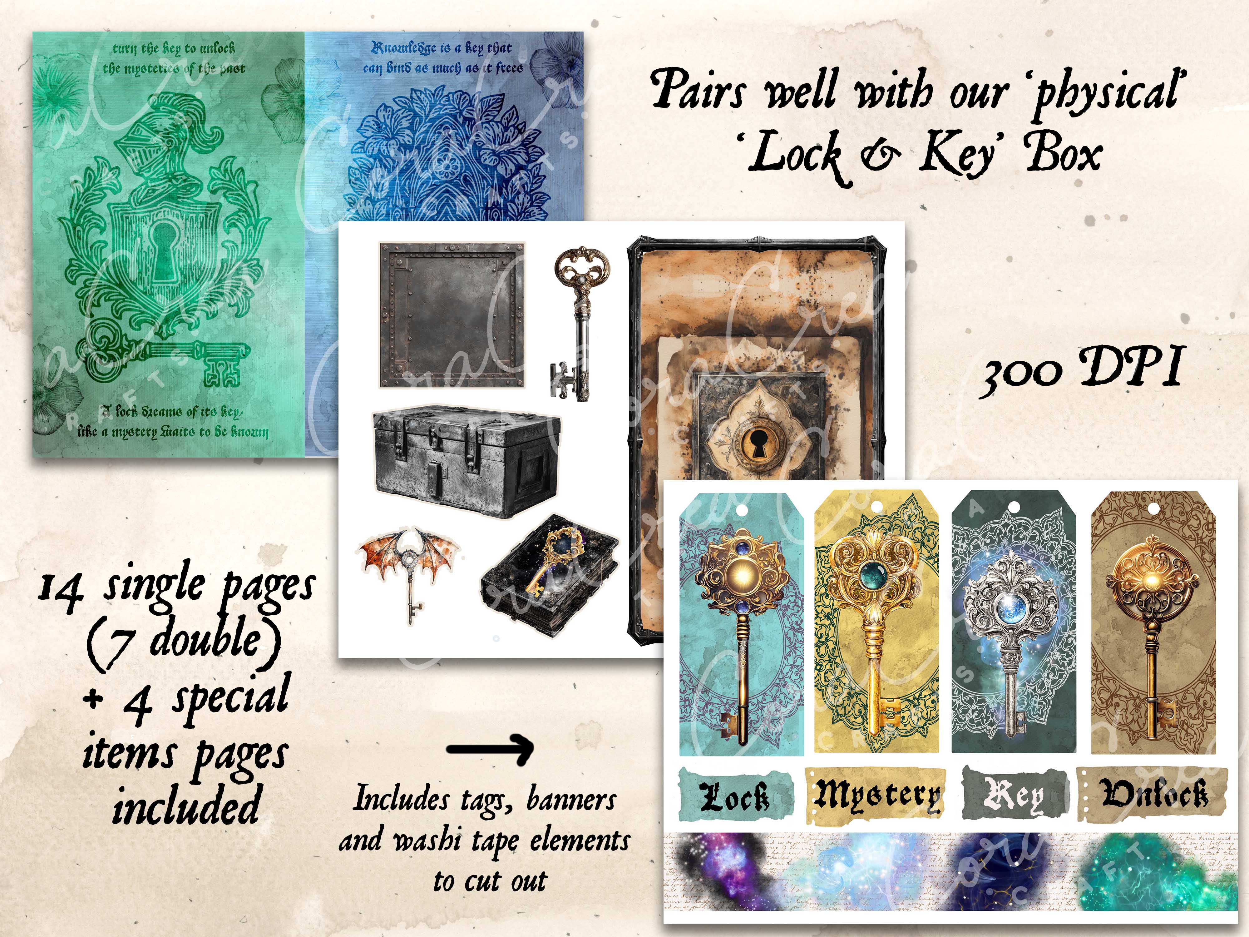 Lock & Key Digital Journal Kit