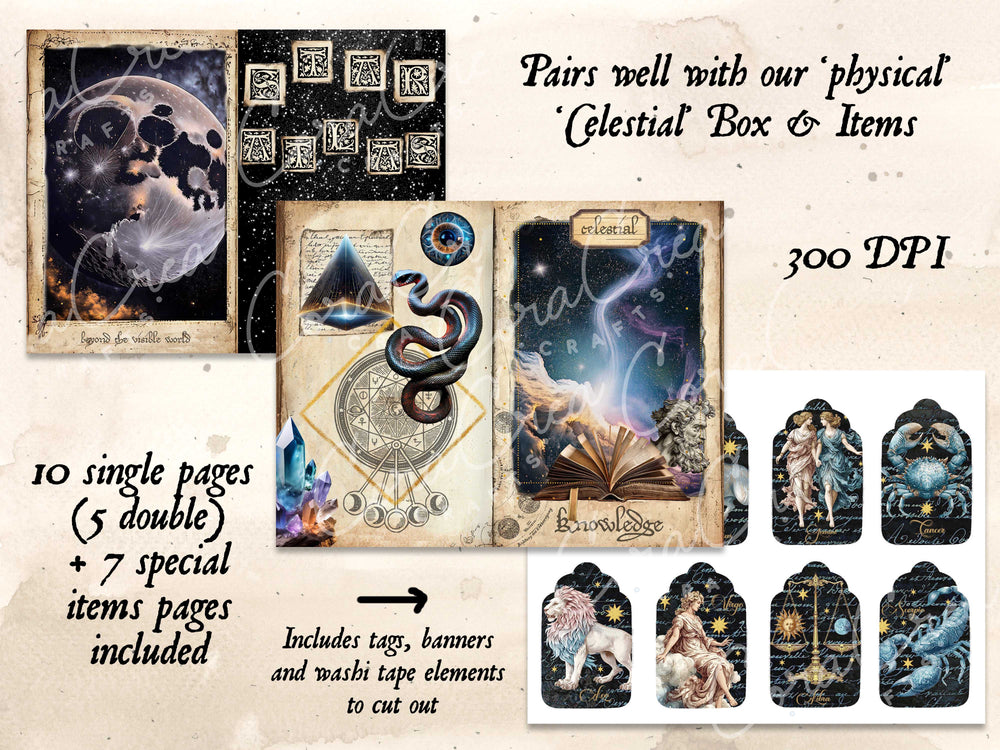 Celestial Digital Journal Kit
