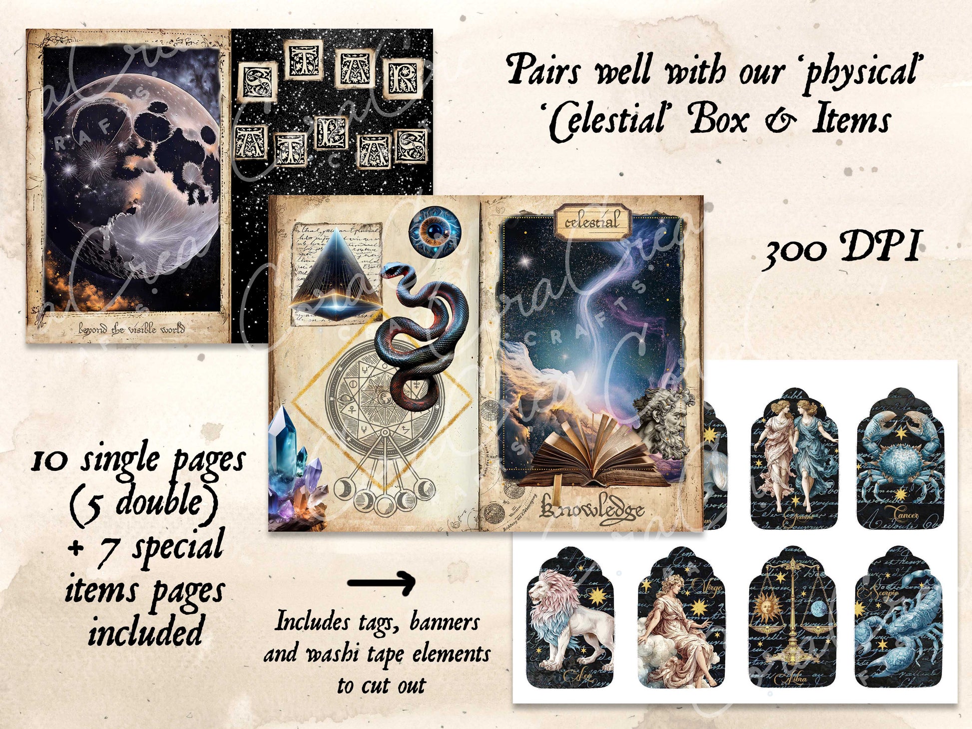 Celestial Digital Journal Kit