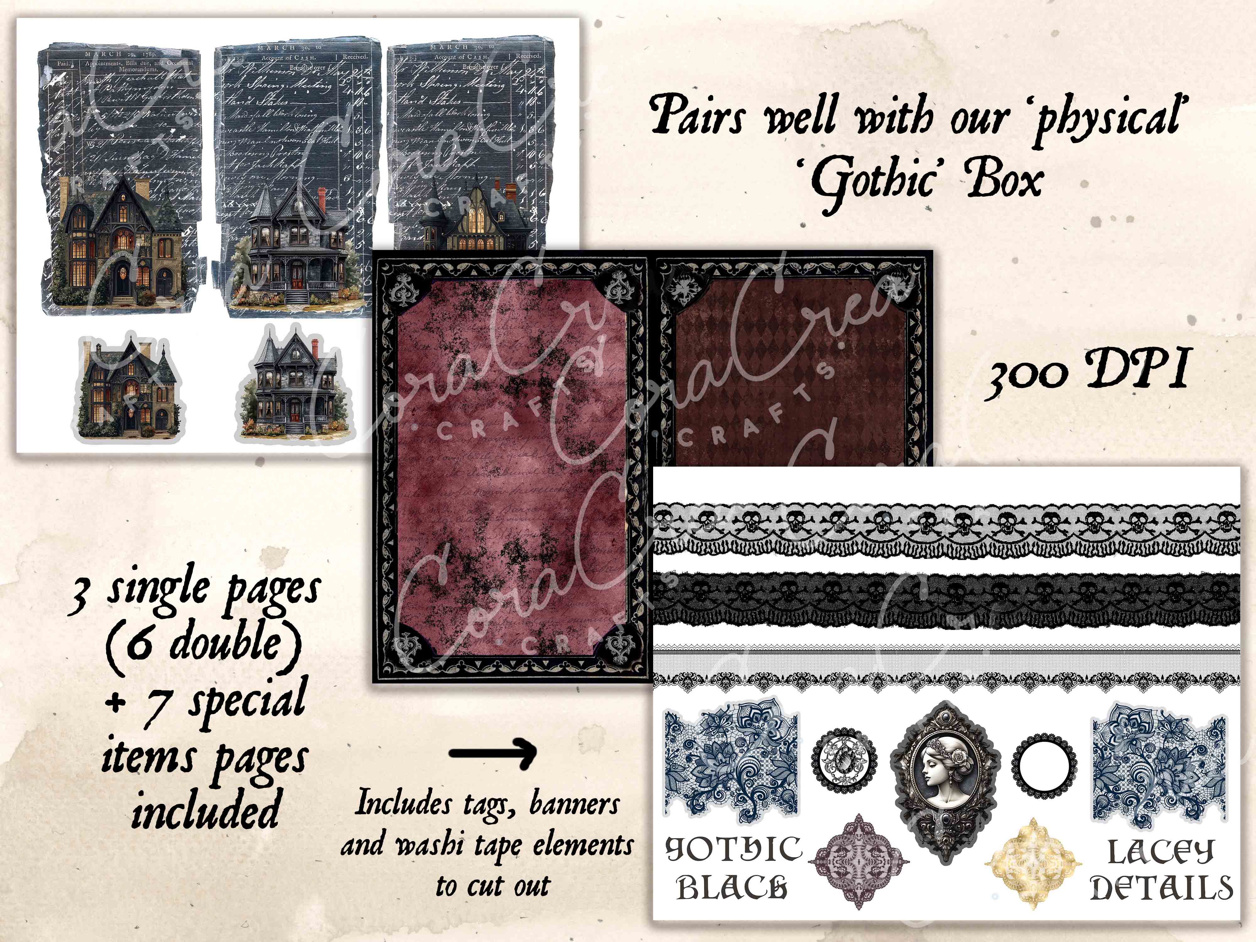 Gothic Digital Journal Kit