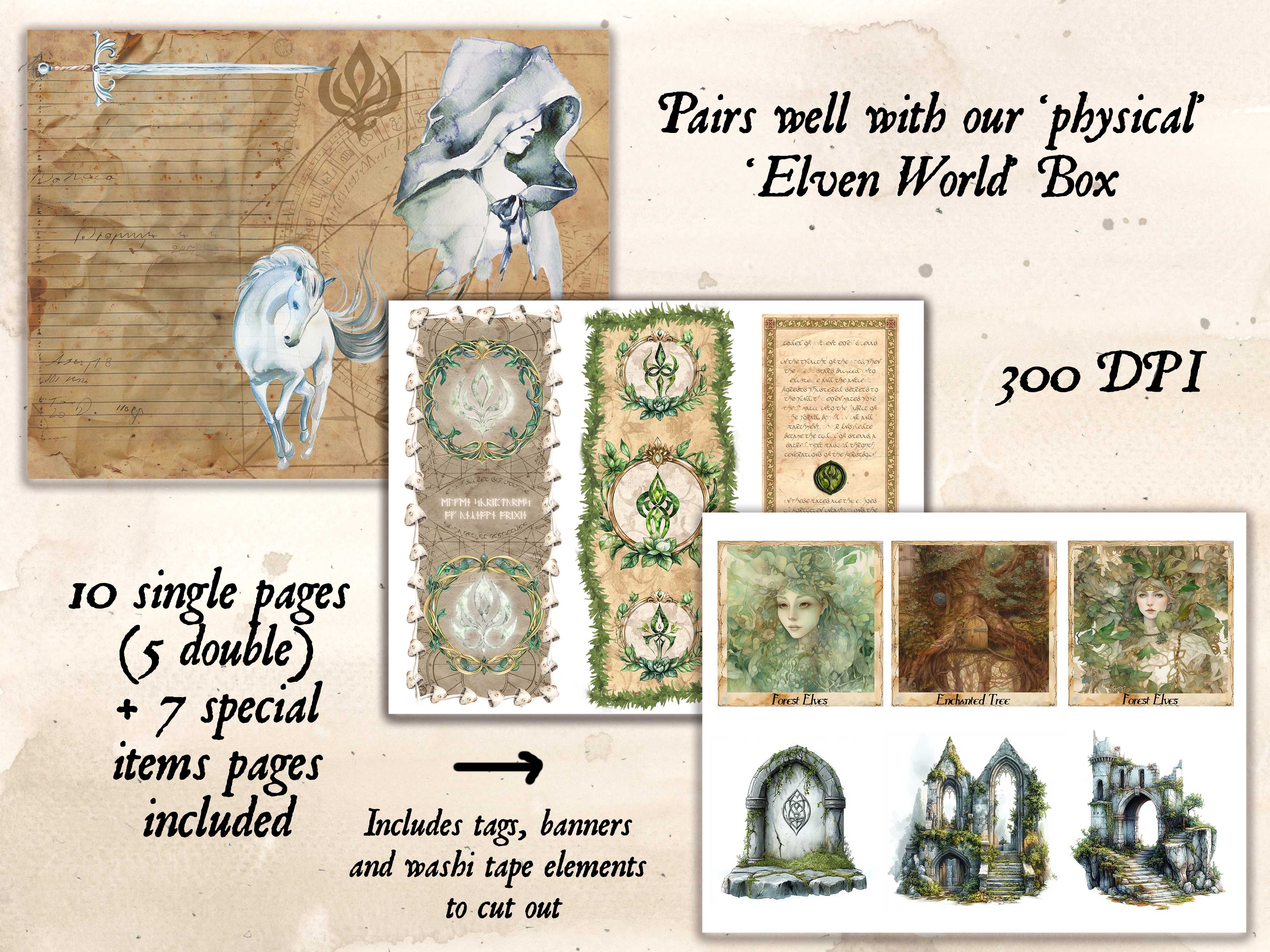 Elven World Digital Journal Kit